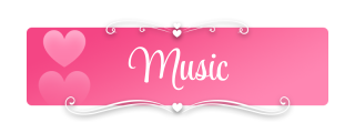 Music Panel from Cute Pink Panels Theme.